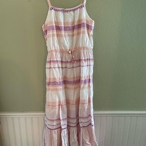 colorful long flowy dress